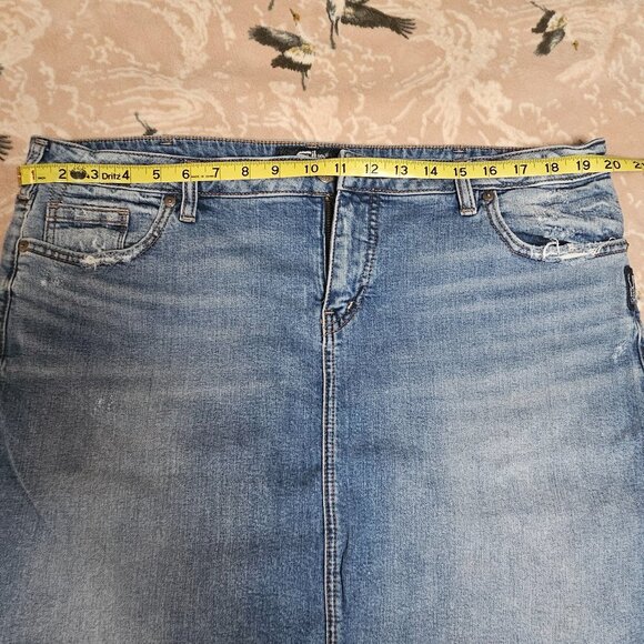 Silver Jean skirt - Picture 6 of 7